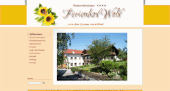 Desktop Screenshot of ferienhof-wolf.de